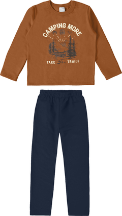 CONJUNTO INFANTIL MENINO BLUSÃO DIVERTIDO! EM MOLETOM FLANELADO MALWEE KIDS