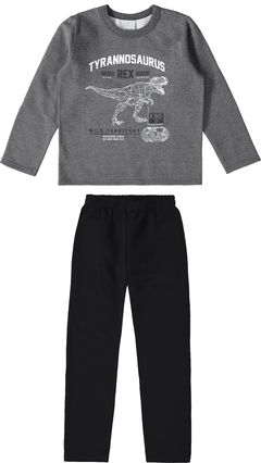 CONJUNTO INFANTIL MENINO BLUSÃO DIVERTIDO! EM MOLETOM FLANELADO MALWEE KIDS