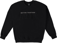 BLUSÃO MENINO BETTER TOGETHER EM MOLETOM FLANELADO MALWEE KIDS PRETO