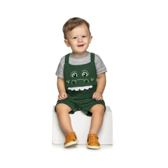 Conjunto Jardineira Rei Rex