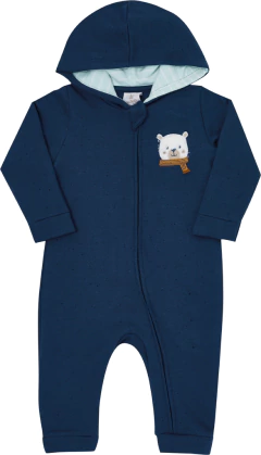 Macacão Moletom Ursinho - Kiko Baby - loja online