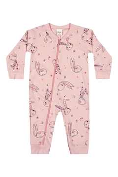 Macacão Pijama Bebê Menina Brilha no Escuro Elian Rosa na internet