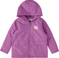 JAQUETA INFANTIL MENINA COM CAPUZ EM TAFETÁ MALWEE KIDS ROXO