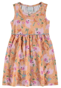 Vestido Laranja Elefantes Malwee na internet