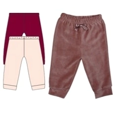 Calça Plush Com Punho E Laço De Cetim
