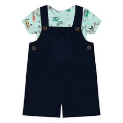 Conjuto Jardineira com Body Rovitex Kids. - loja online