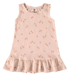 VESTIDO INFANTIL REGATA ESTAMPADA EM ALGODÃO MALWEE KIDS ROSA