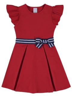 VESTIDO INFANTIL COM LAÇO EM MALHA TEXTURIZADA - comprar online