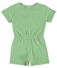 Macaquinho Infantil Menina Em Ribana Conforto Sustentável Malwee Kids Verde