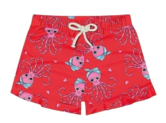 Shorts Infantil Feminino Estampado Trick Nick Vermelho