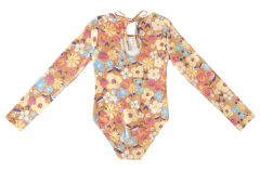 MAIÔ INFANTIL MENINA ESTAMPADO MANGA LONGA EM MALHA UV50+ MALWEE KIDS - comprar online