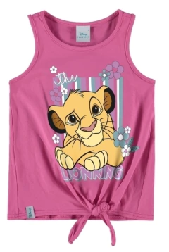 Blusa Infantil Menina O Rei Leão® Nó Frontal Meia Malha Malwee Kids - comprar online