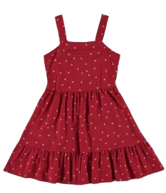 VESTIDO INFANTIL FLORES EVASÊ EM VISCOSE MALWEE