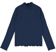 BLUSA INFANTIL MENINA GOLA ALTA EM RIBANA MALWEE KIDS