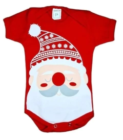 Body Temático em Suedine Papai Noel - comprar online