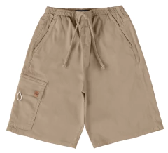 BERMUDA CARGO MENINO EM SARJA COM ELASTANO MALWEE KIDS MARROM