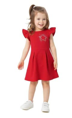 VESTIDO INFANTIL ESTAMPA ESTRELA EM ALGODÃO MALWEE KIDS - comprar online
