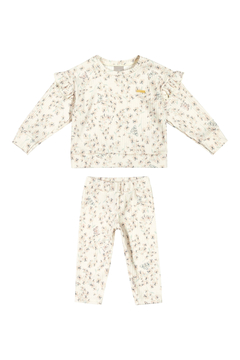 Conjunto Bebê Menina Estampado Florzinhas Colorittá Bege - comprar online