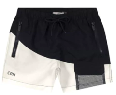 Bermuda Com Amarração- Preta & Branca Carinhoso