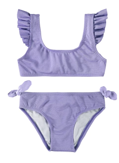 BIQUÍNI INFANTIL MENINA COM LAÇO MALHA TEXTURIZADA UV50+ MALWEE