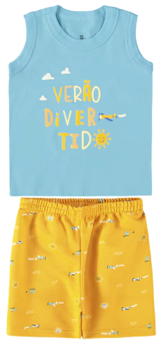 CONJUNTO INFANTIL MENINO EM MOLETINHO MALWEE KIDS