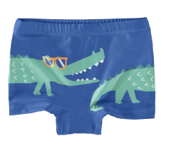 SUNGA INFANTIL MENINO ESTAMPA FRONTAL EM MALHA UV50+ MALWEE KIDS AZUL ESCURO