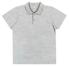 CAMISA POLO INFANTIL CINZA TRICK NICK