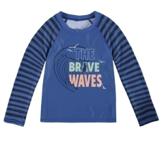 CAMISETA INFANTIL UNISSEX MERGULHO EM MALHA UV50+ MALWEE KIDS AZUL