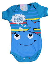 Body Temático em Suedine Sou o Amor do Papai