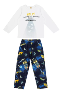 Pijama Infantil Masculino Space Trick Nick