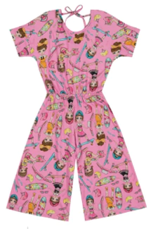 MACACÃO INFANTIL FEMININO PANTACOURT TRICK NICK na internet