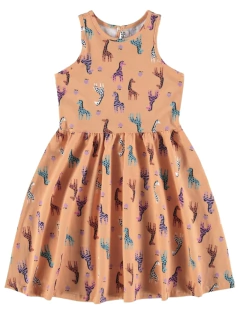 Vestido Infantil Zebrinhas Em Cotton Light Malwee Kids