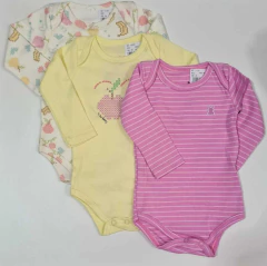 Kit Body Bebê Manga Longa - Kiko Baby