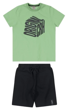 Conjunto Camiseta/Bermuda Carinhoso