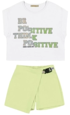 CONJUNTO INFANTIL FEMININO POSITIVE TRICK NICK VERDE - comprar online