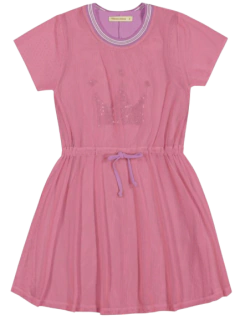 Vestido Sobreposição Princess Rosa Trick Nick