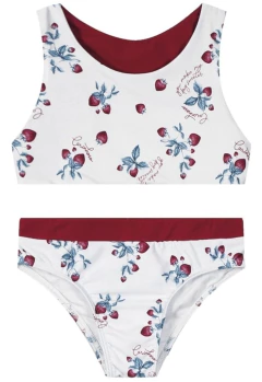 Biquíni Menina Dupla Face Morangos Carinhoso na internet