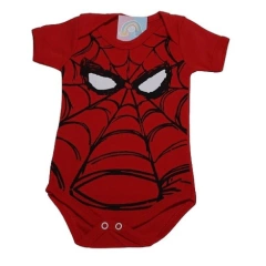Body Temático em Suedine Homem Aranha