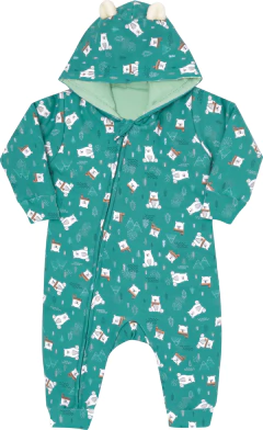 Macacão com Capuz - Kiko Baby - Baby Fofs