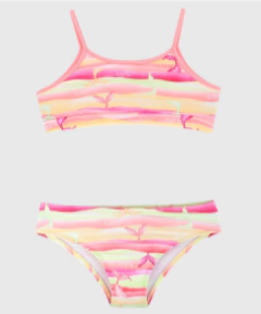 Biquíni Infantil com Proteção UV Menina Kely Kety