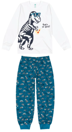Pijama Longo Infantil Malwee Kids Dino