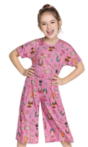 MACACÃO INFANTIL FEMININO PANTACOURT TRICK NICK - comprar online