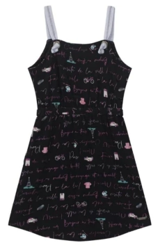 Vestido Moletinho De Viscose Menina Carinhoso