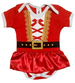 Body Temático em Suedine Mamãe Noel