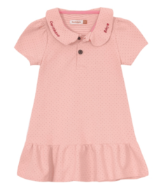 Vestido Polo Menina Com Bordado Em Piquet Losango - Carinhoso