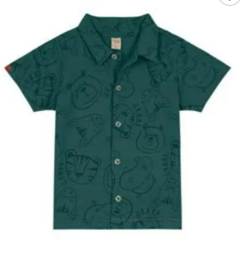 Camisa Infantil Masculina Trick Nick Verde