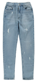 CALÇA INFANTIL MENINA MOM EM MALHA DENIM MALWEE