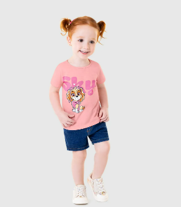 Blusa Infantil Menina Skye Patrulha Canina Em Algodão Malwee Kids Rosa - comprar online