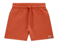 Bermuda Masculina Infantil Em Moletinho Carinhoso Marrom - comprar online