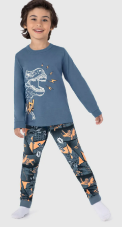 Pijama Infantil Menino Camiseta Manga Longa Rad! Em Algodão Malwee Kids na internet